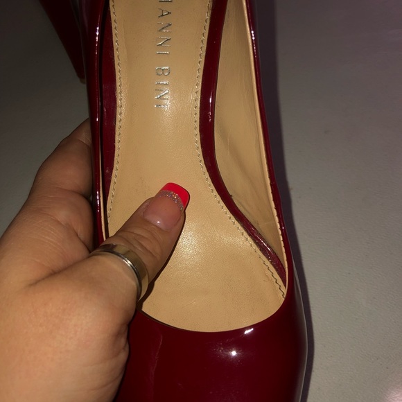 GIANNI BINI Hot Red Pumps Size 8 - Picture 8 of 11